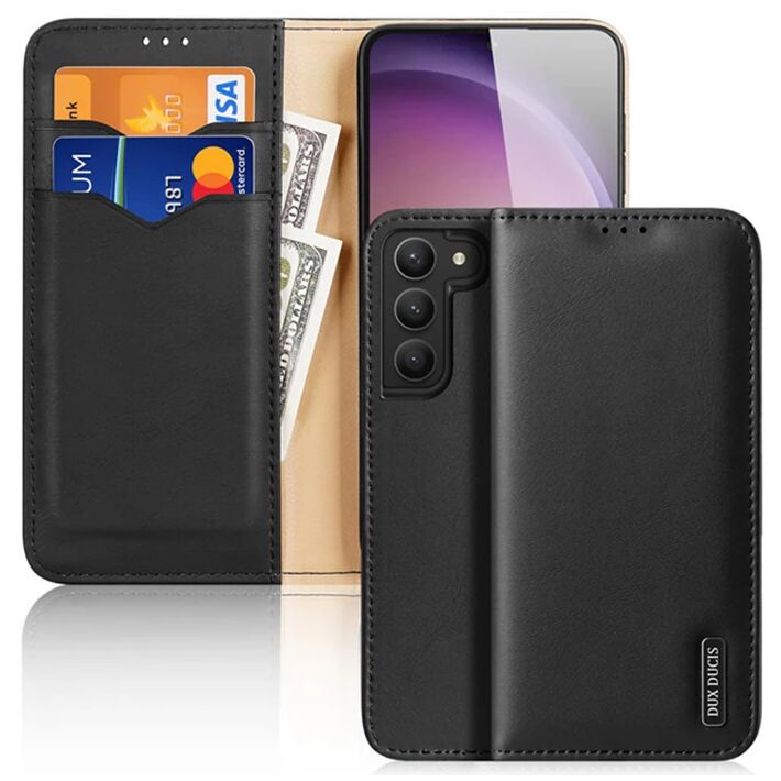 Dux Ducis SM Galaxy S23 Kılıf Mıknatıslı Cüzdanlı Deri Kılıf Hivo Seri