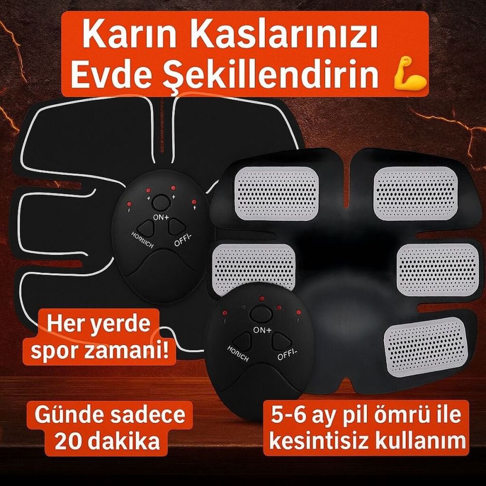 Titreşimli EMS Spor ve Fitness Cihazı Karın Kası Kol Bacak 2025 Model