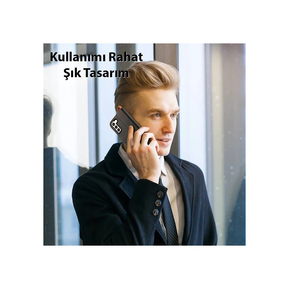 Dux Ducis SM Galaxy S23 Kılıf Mıknatıslı Cüzdanlı Deri Kılıf Hivo Seri