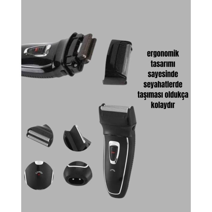 Kablosuz Kuru Tıraş Makinesi Folyo Başlıklı