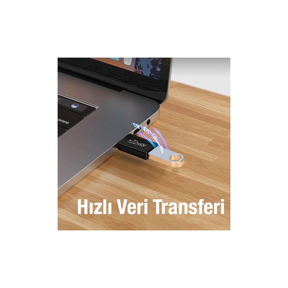 ALLY Dişi USB to Type-C OTG Çevirici Dönüştürücü Adaptör