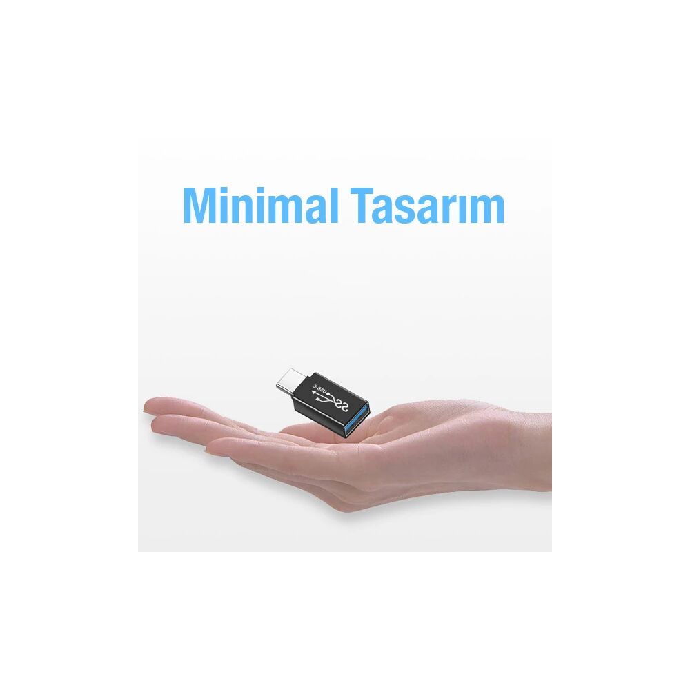 ALLY Dişi USB to Type-C OTG Çevirici Dönüştürücü Adaptör