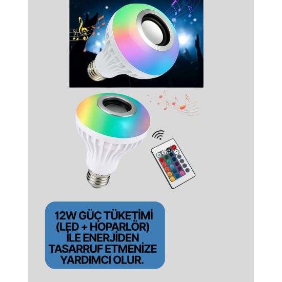 Bluetooth Bağlantılı RGB LED Ampul – Şık ve Fonksiyonel