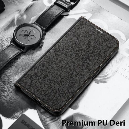 Dux Ducis SM Galaxy S23 Plus Kılıf Skin X2 Series Magnetic PU Deri Man