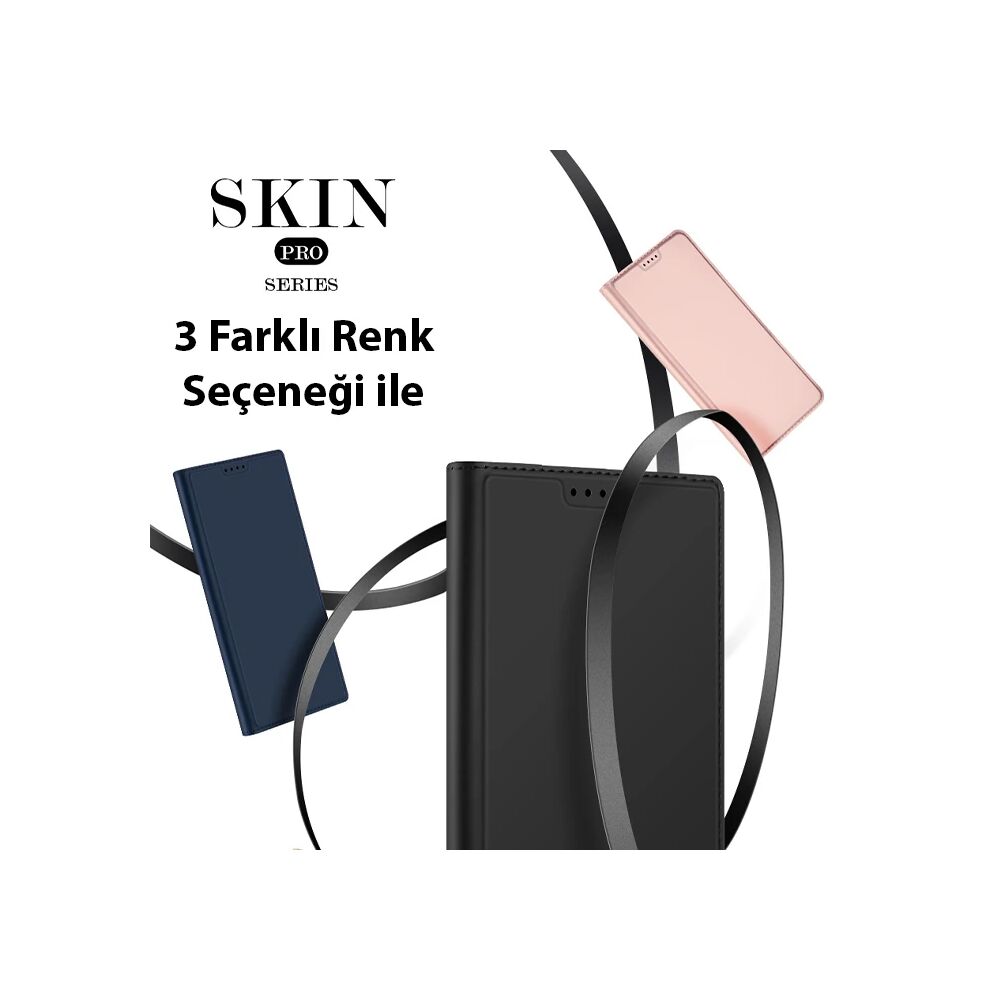 Dux Ducis Xiaomi Poco X5 Pro 5G Kılıf Skin Pro Series Flip Cover Kapak