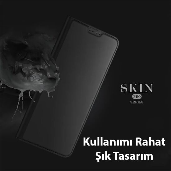 Dux Ducis Xiaomi Poco X5 Pro 5G Kılıf Skin Pro Series Flip Cover Kapak