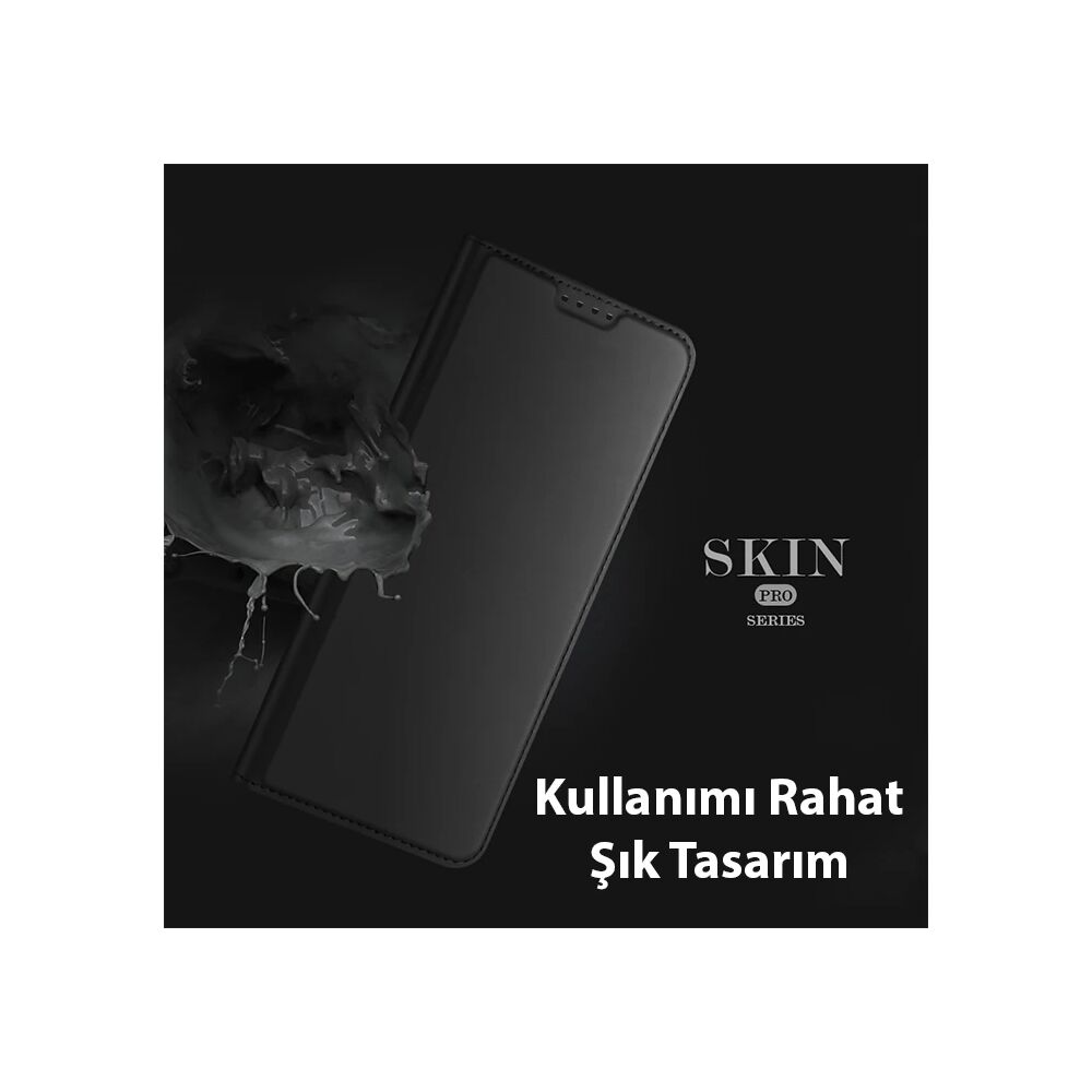 Dux Ducis Xiaomi Poco X5 Pro 5G Kılıf Skin Pro Series Flip Cover Kapak