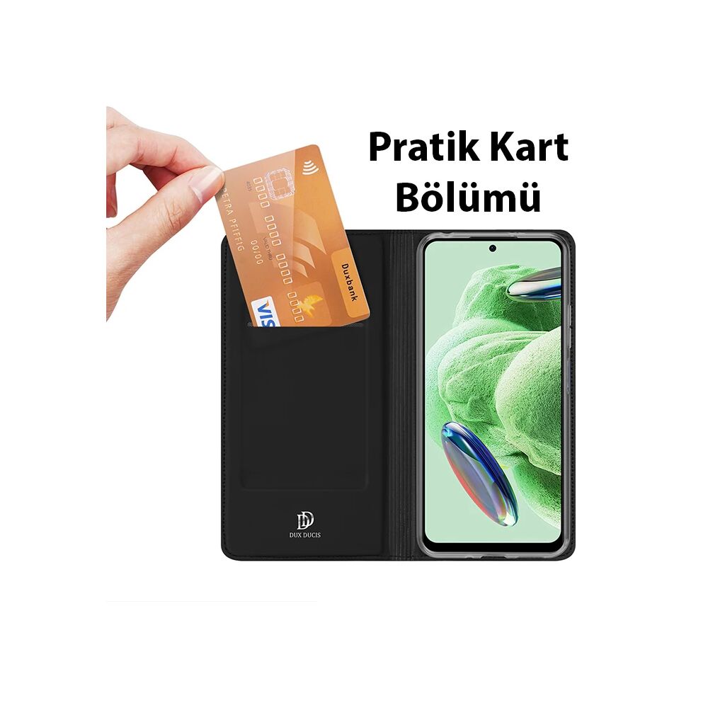 Dux Ducis Xiaomi Poco X5 Pro 5G Kılıf Skin Pro Series Flip Cover Kapak