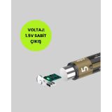 USB Type-C Girişli Şarjlı AA Lityum Pil | 1.5V Sabit Çıkış | 3200mWh (