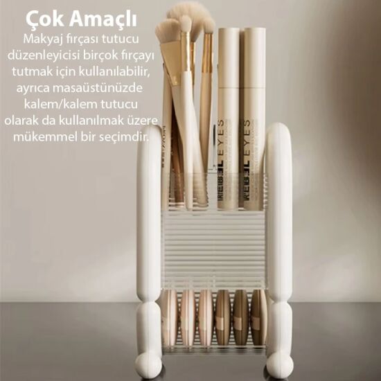 EZERE Şık Tasarım Kozmetik Eşya Makyaj Fırçası Düzenleme Kutusu Organi