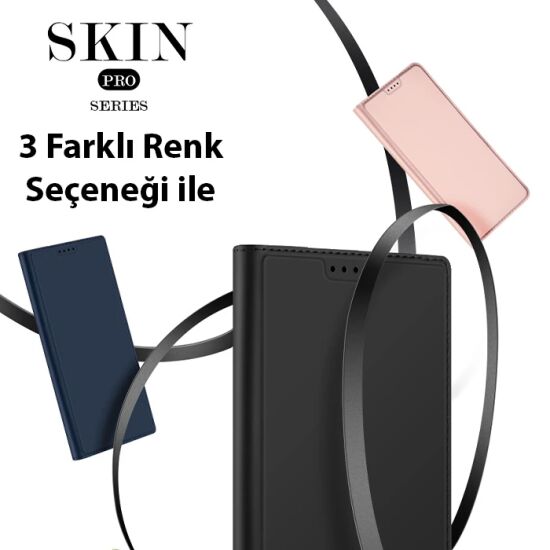 Dux Ducis Xiaomi Poco X5 5G Kılıf Skin Pro Series Flip Cover Kapaklı K