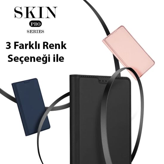 Dux Ducis SM Galaxy S23 Plus Kılıf Skin Pro Series Flip Cover Kapaklı 