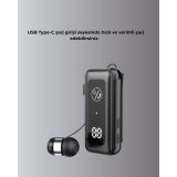 Dijital Ekranlı ve Hızlı Şarjlı Bluetooth 5.2 Makaralı Kulaklık
