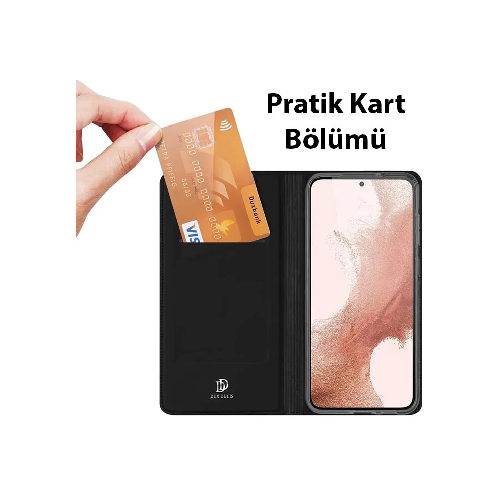 Dux Ducis SM Galaxy S23 Plus Kılıf Skin Pro Series Flip Cover Kapaklı 