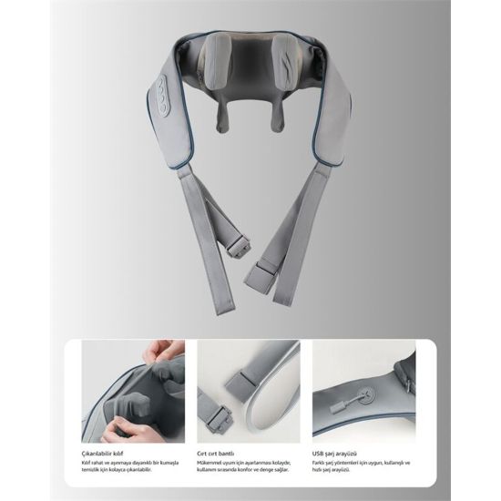 VNB-01 U Tipi Ergonomik Boyun Masaj Cihazı