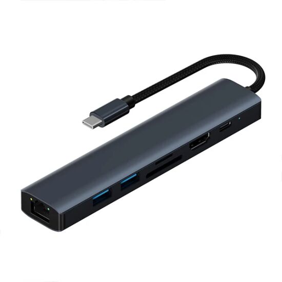 ALLY BYL-2303 7 IN 1 Type-c To USB + Type-c + Ethernet + Kart Okuyucu 