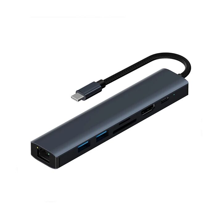 ALLY BYL-2303 7 IN 1 Type-c To USB + Type-c + Ethernet + Kart Okuyucu 