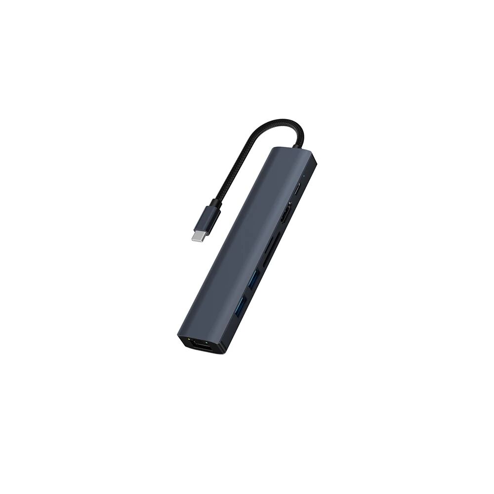 ALLY BYL-2303 7 IN 1 Type-c To USB + Type-c + Ethernet + Kart Okuyucu 