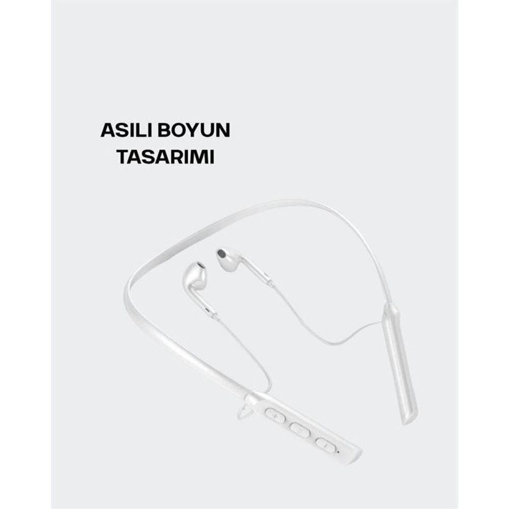 Yüksek Kapasiteli Pil Destekli Boyun Askılı Kulaklık – 100 Saat Dayanı