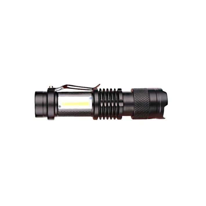Şarjlı LED El Feneri - 14500 Pil Dahil 4 Işık Modu Mini Boy