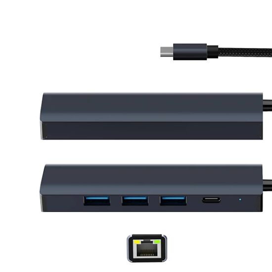 ALLY BYL-2302 5 IN 1 Type-c To USB + Type-c + Ethernet Dönüştürücü Çoğ