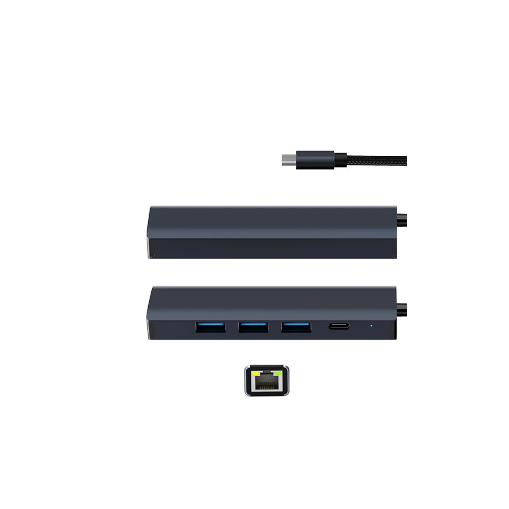ALLY BYL-2302 5 IN 1 Type-c To USB + Type-c + Ethernet Dönüştürücü Çoğ
