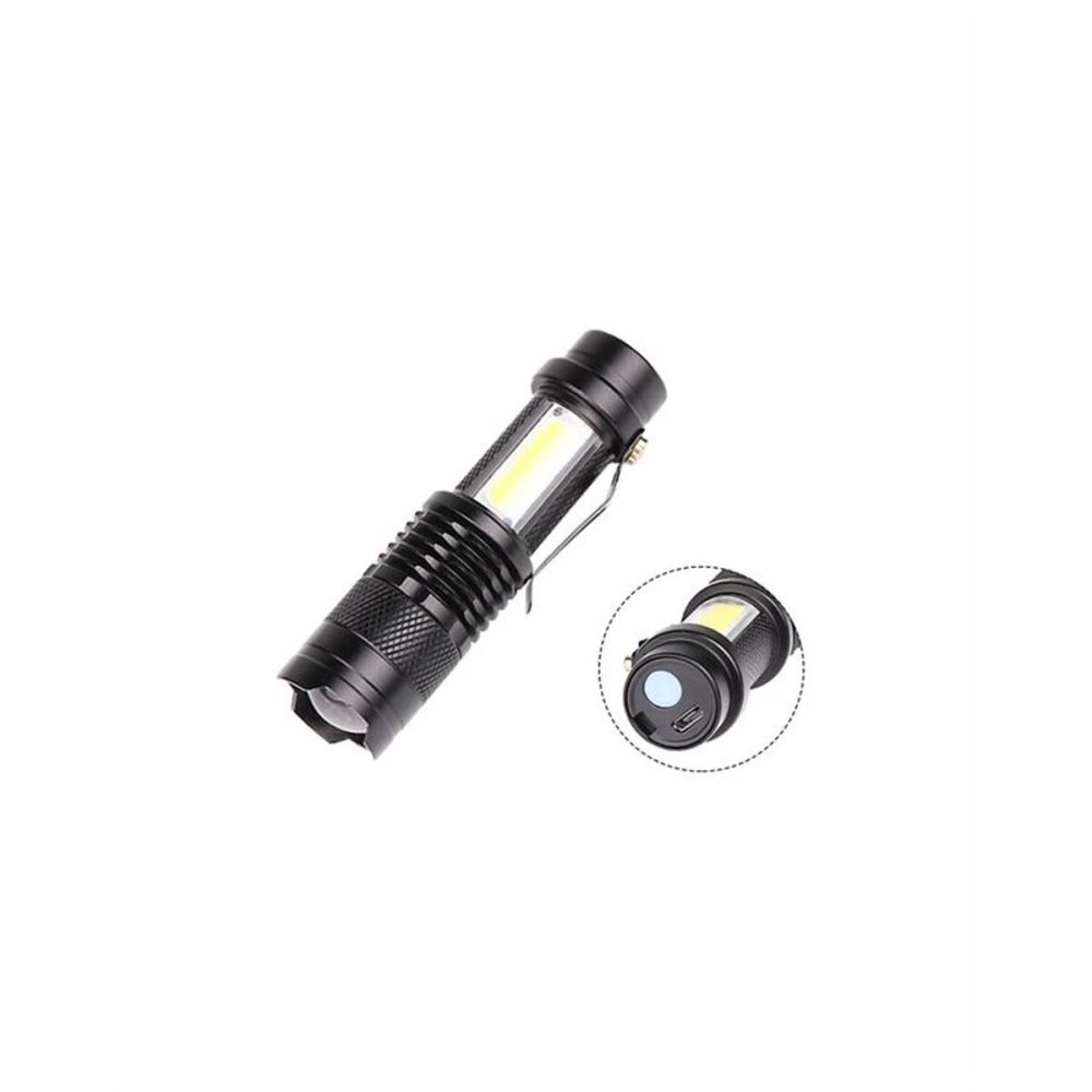 Taşınabilir Şarjlı LED Fener - 4 Modlu 2000LM Ayarlanabilir Odak