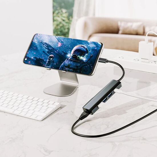 ALLY BYL-2302 5 IN 1 Type-c To USB + Type-c + Ethernet Dönüştürücü Çoğ