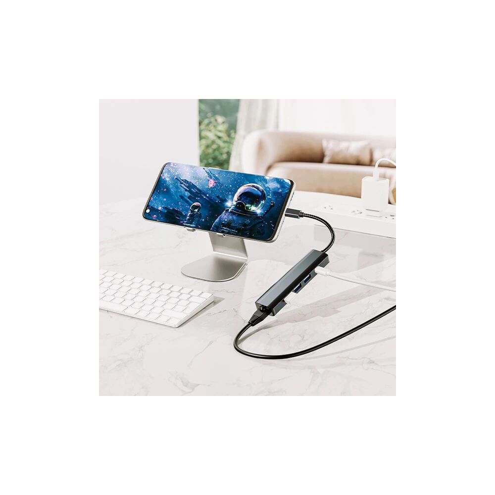 ALLY BYL-2302 5 IN 1 Type-c To USB + Type-c + Ethernet Dönüştürücü Çoğ