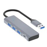 Ally ADS-309A 4in1 USB to USB + Type-C Hub Adaptör Çevirici Dönüştürüc