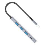 Ally ADS-309A 4in1 USB to USB + Type-C Hub Adaptör Çevirici Dönüştürüc