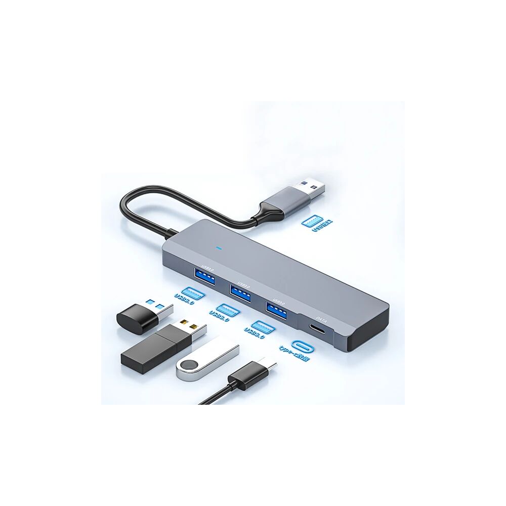 Ally ADS-309A 4in1 USB to USB + Type-C Hub Adaptör Çevirici Dönüştürüc