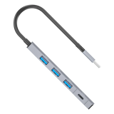 Ally ADS-309C 4in1 Type-C to USB + Type-C Hub Adaptör Çevirici Dönüştü