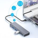 Ally ADS-309C 4in1 Type-C to USB + Type-C Hub Adaptör Çevirici Dönüştü