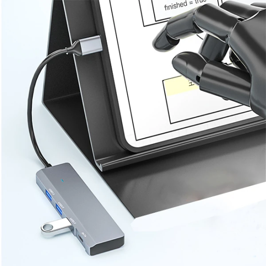 Ally ADS-309C 4in1 Type-C to USB + Type-C Hub Adaptör Çevirici Dönüştü