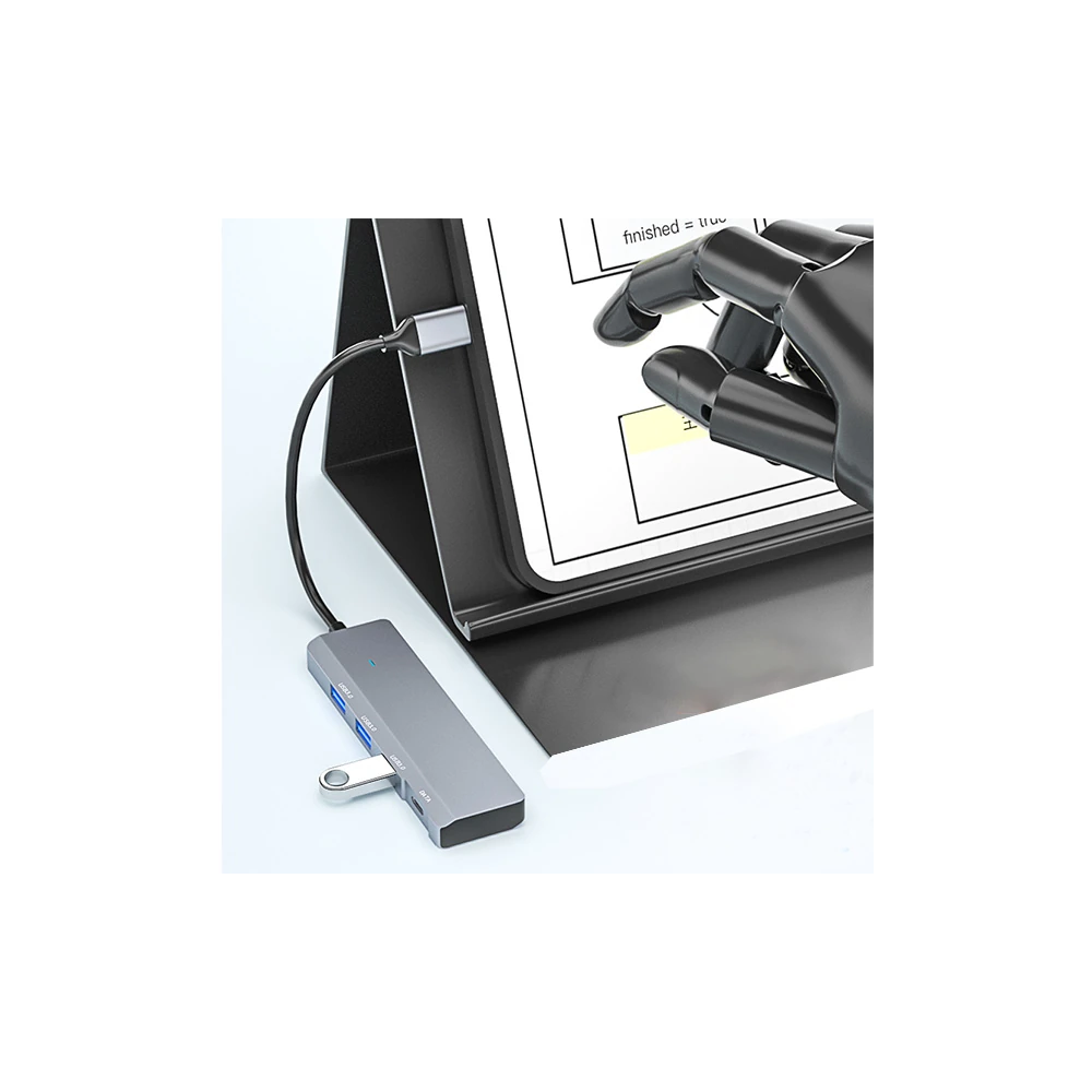 Ally ADS-309C 4in1 Type-C to USB + Type-C Hub Adaptör Çevirici Dönüştü