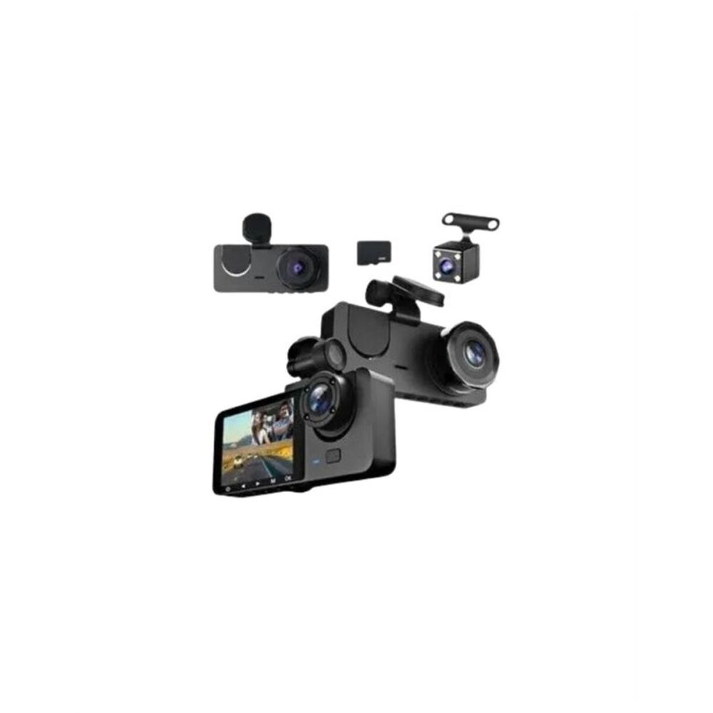 Full HD Çözünürlüklü Üç Kameralı Araç İçi Kamera – Park ve Sürüş Güven