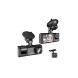 Full HD Çözünürlüklü Üç Kameralı Araç İçi Kamera – Park ve Sürüş Güven