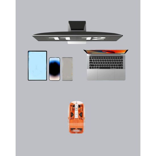Kablosuz Sessiz Ergonomik ve Şarjlı Fare - Gelişmiş Çoklu Cihaz Desteğ