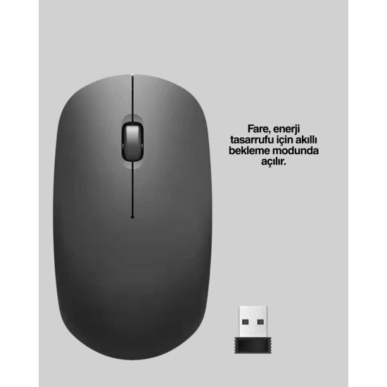 Kablosuz Sessiz Mouse – Ayarlanabilir DPI ve USB Bağlantılı