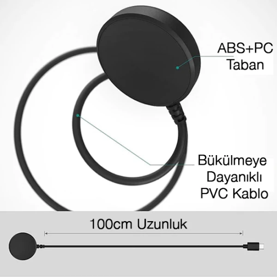 Galaxy Watch 5 Watch 5 Pro 4 Watch 3 Active R500 Active 2 Type-C Şarj 