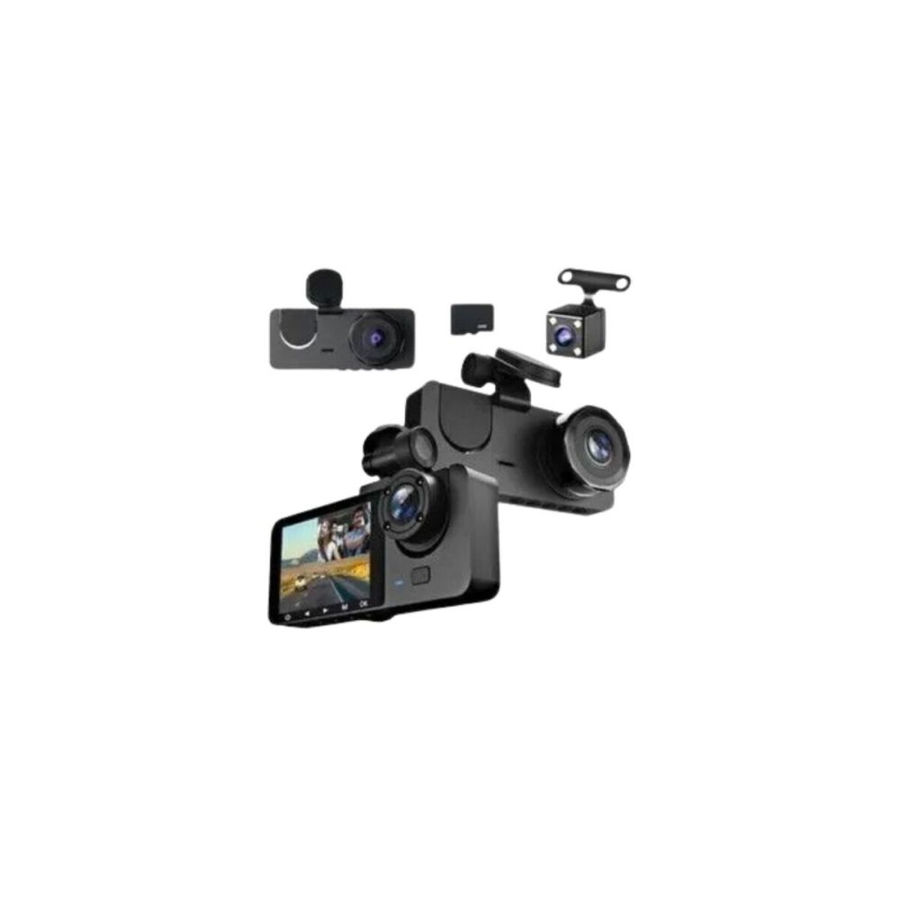 Gelişmiş G-Sensörlü Üçlü Araç Kamerası – 5” LCD Ekran ve Hareket Algıl