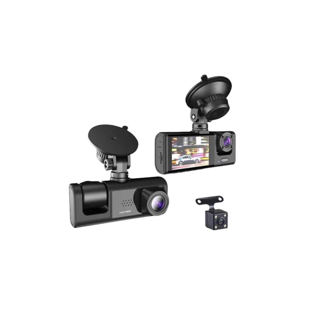 Gelişmiş G-Sensörlü Üçlü Araç Kamerası – 5” LCD Ekran ve Hareket Algıl