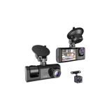 Gelişmiş G-Sensörlü Üçlü Araç Kamerası – 5” LCD Ekran ve Hareket Algıl