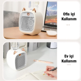 EZERE Hava Nemlendiricili Masaüstü Fan Taşınabilir Mini Klima Soğutucu