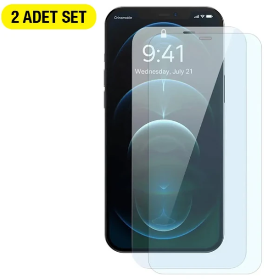 Baseus Crystal 0.3mm iPhone 12 Pro Max Tempered Ekran Koruyucu 2 Adet 