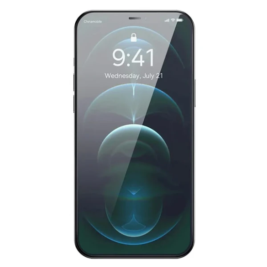 Baseus Crystal 0.3mm iPhone 12 Pro Max Tempered Ekran Koruyucu 2 Adet 