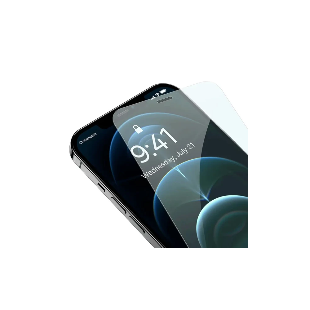 Baseus Crystal 0.3mm iPhone 12 Pro Max Tempered Ekran Koruyucu 2 Adet 