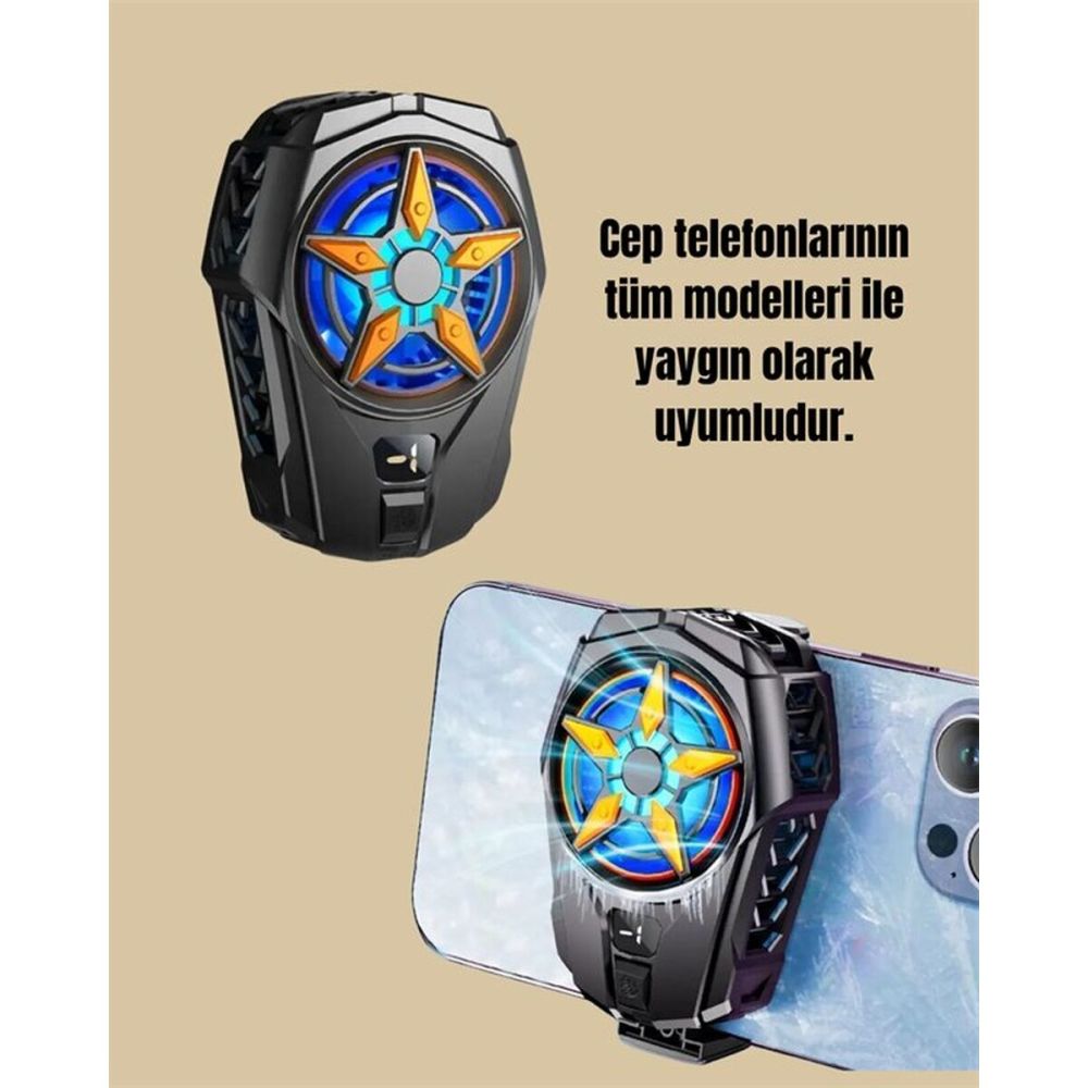 Cep Telefonu Radyatörü – Type-C 2 Vitesli Sessiz Soğutma Fanı