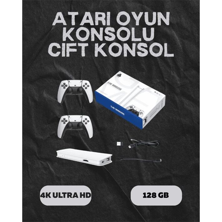 M15 Retro Konsol – 20.000 Oyunlu Çift Gamepadli 4K HDMI